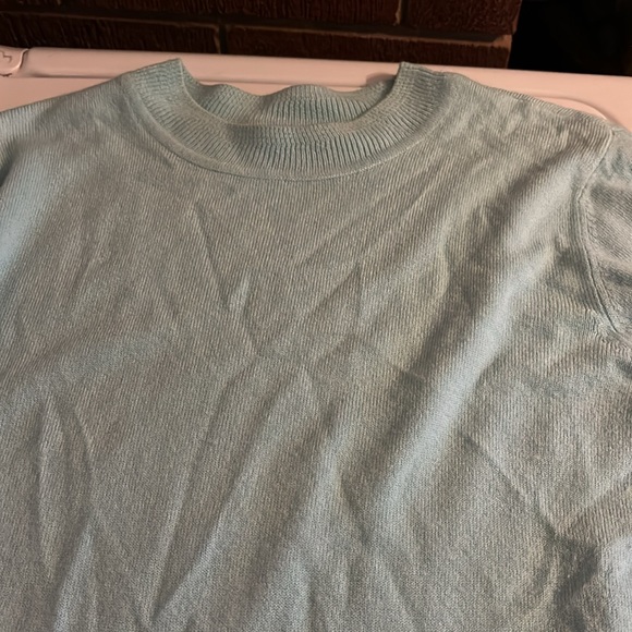 Kim Rogers Crew Neck Blue Long Sleeves Acrylic Sweater Ribbed Women’s Large L - Picture 13 of 15